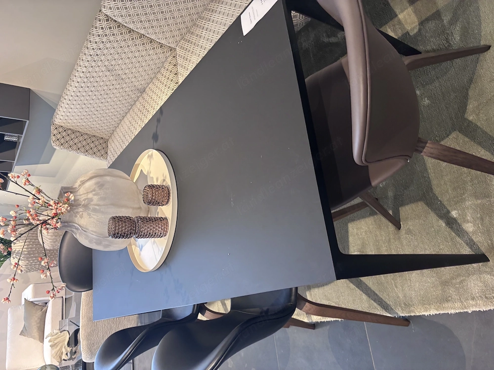 Tisch schwarz - 180 x 80 cm