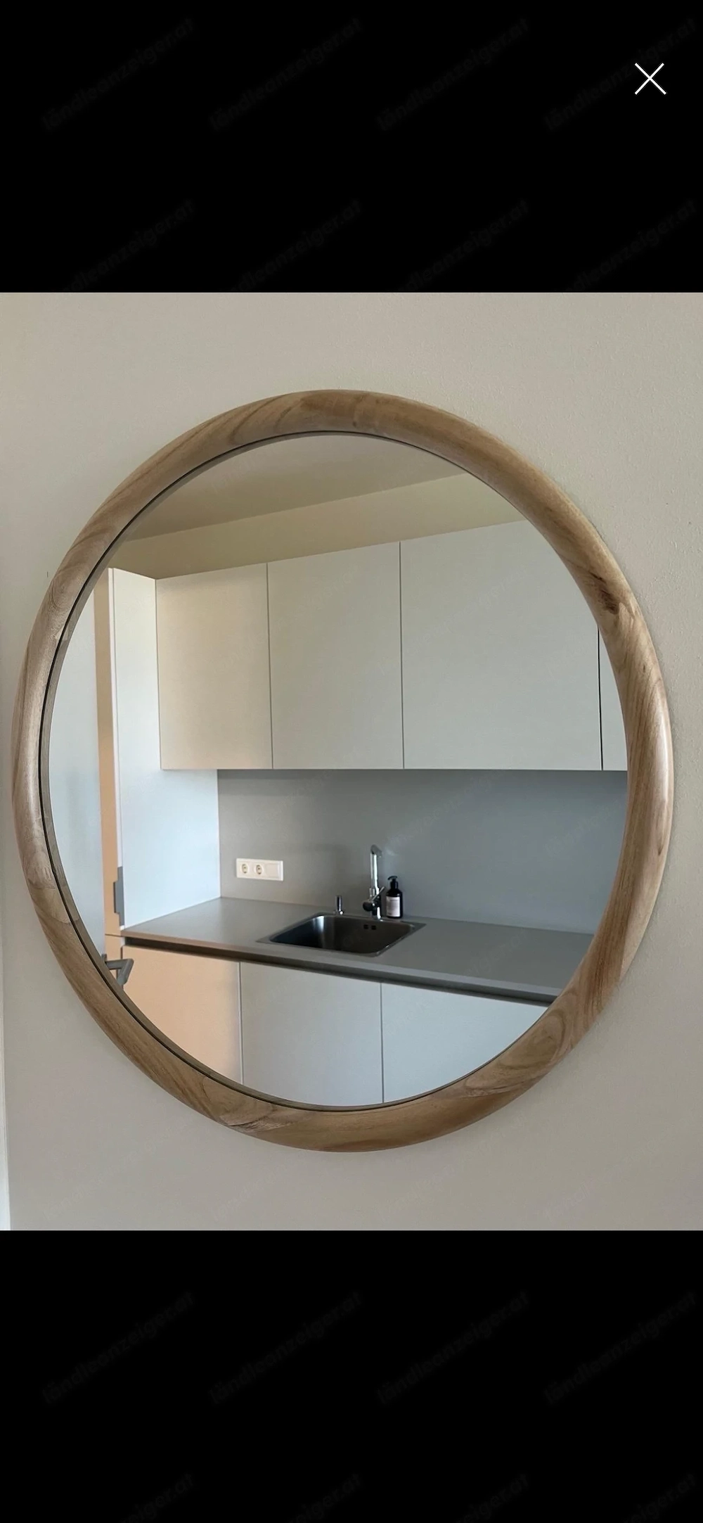 Spiegel Rund aus Holz