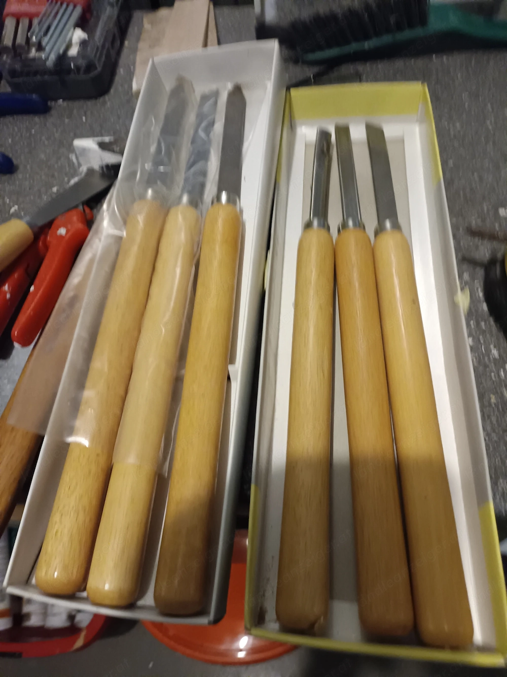 6 Stück Drechselmesser 