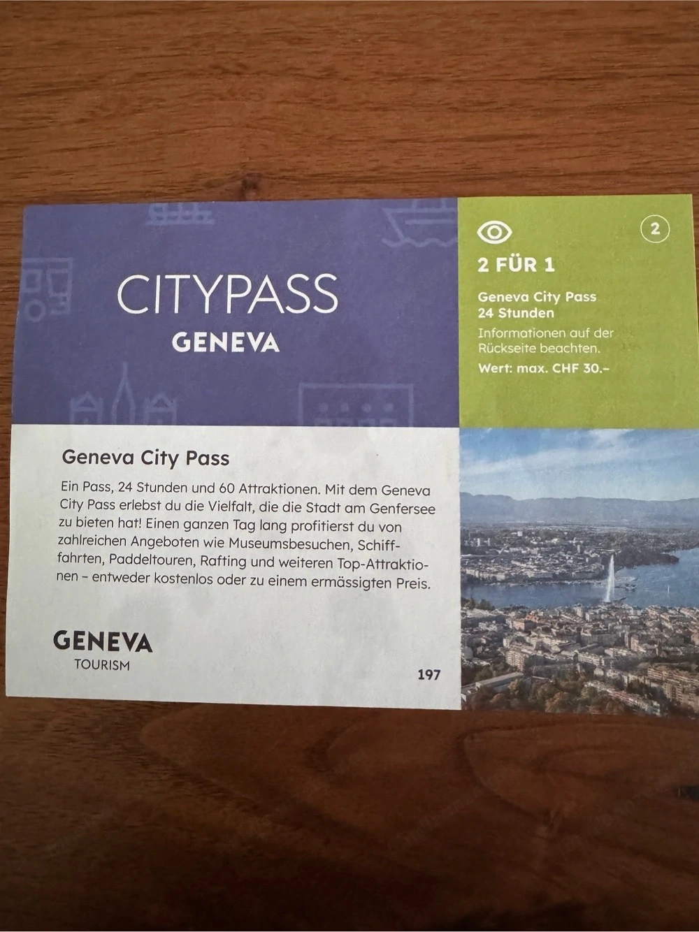 City-Pass für Genf zum Halbpreis ( bis 11 2026)