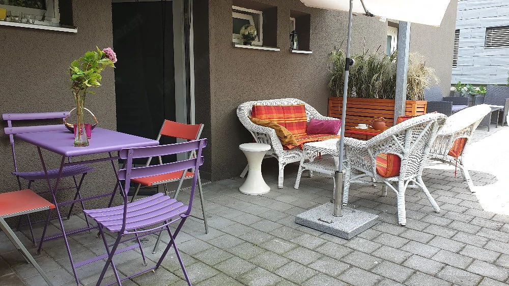 Terrassenwohnung Preis inklusive BK Strom Heizung Wasser Internet Parkplatz