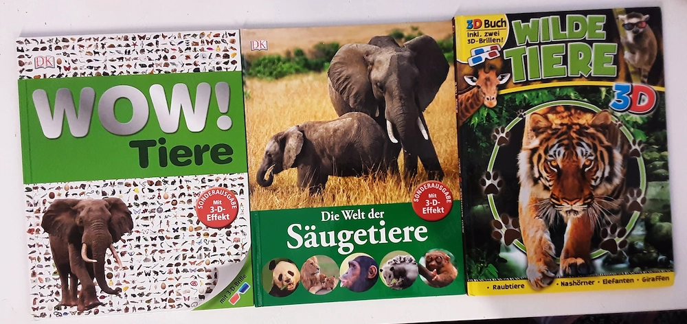 Bücher Wilde Tiere 3-D