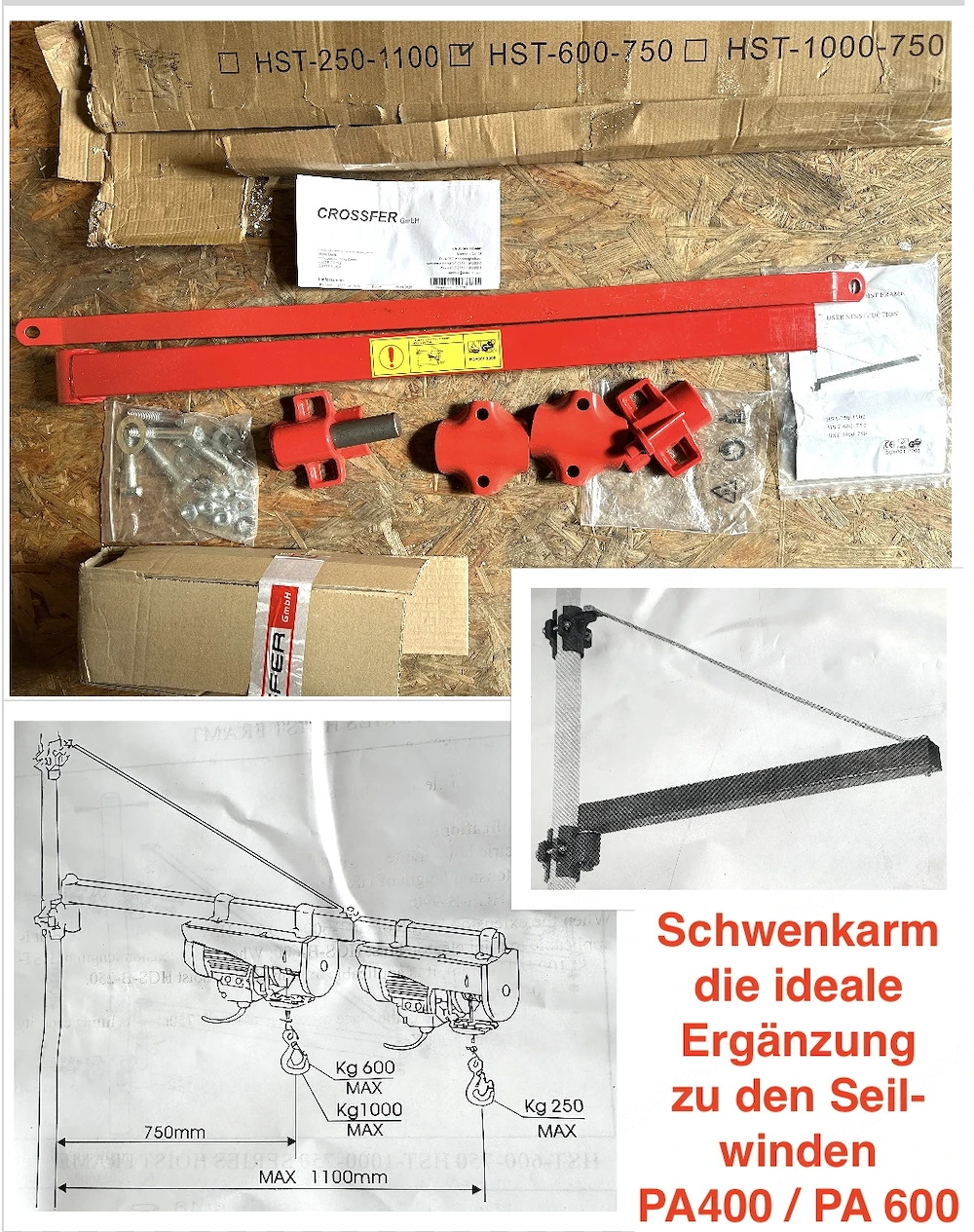 Zubehör für die Seilwinde 