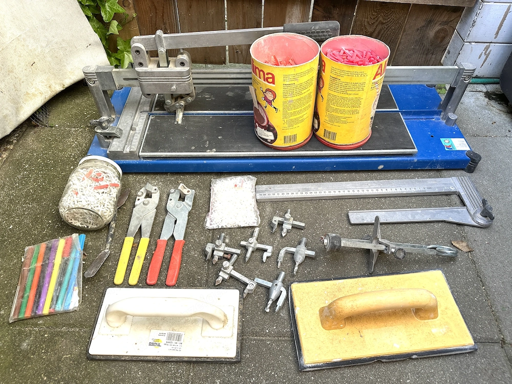 Profi Fliesenschneidemaschine Fliesenschneider TopLine mit viel Zubehör