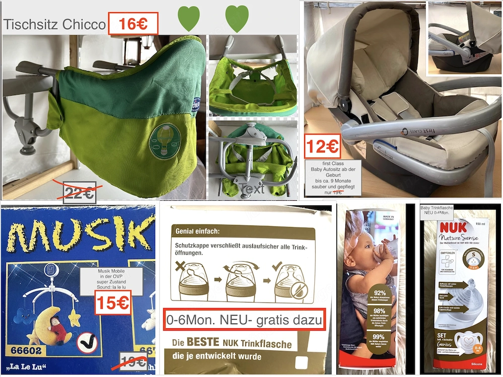 Baby Tischsitz Mobile Autositz ab 0-Mon.