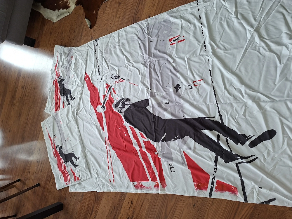 Satin Bettwäsche mit 2 Kissen