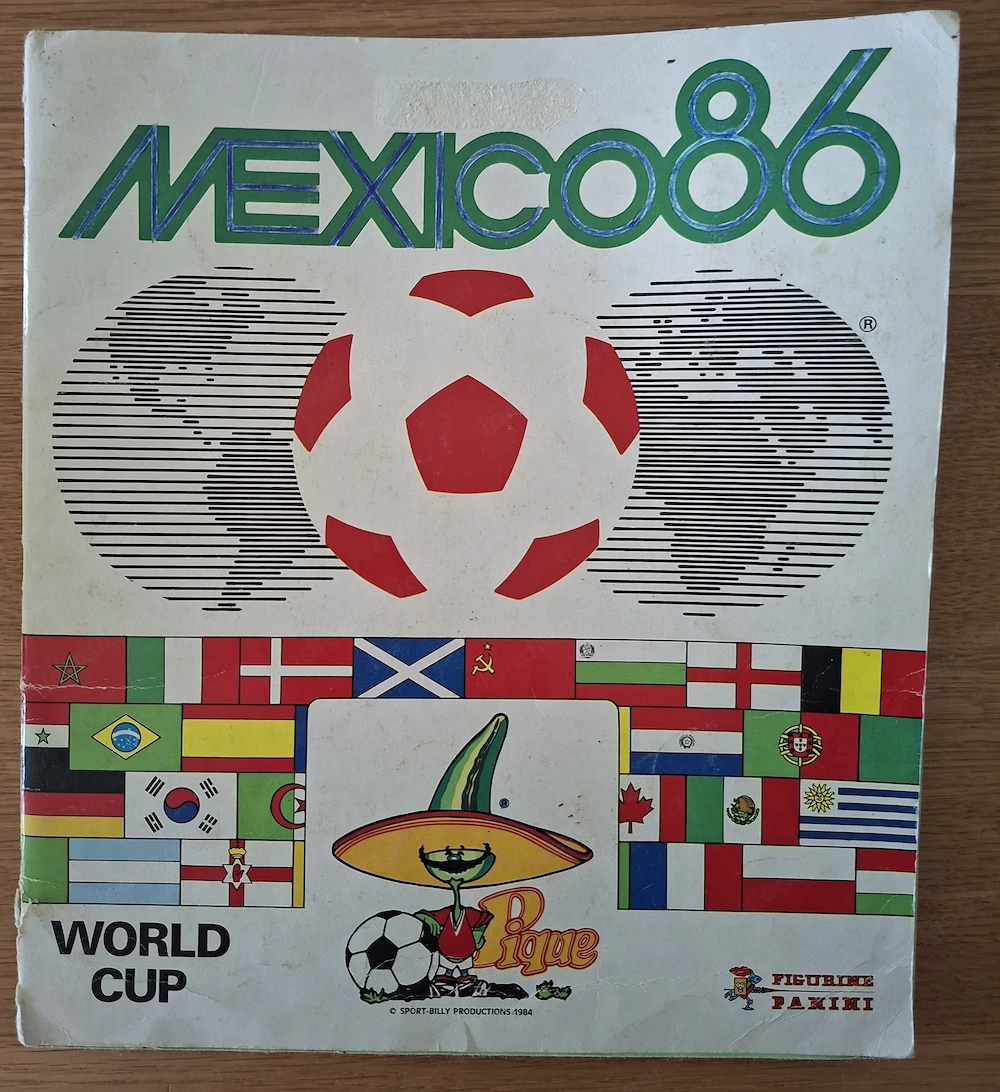 Panini Sticker-Heft WM Mexico 1986 