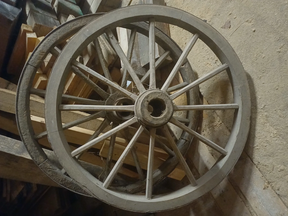 Wagenräder für Dekozwecke
