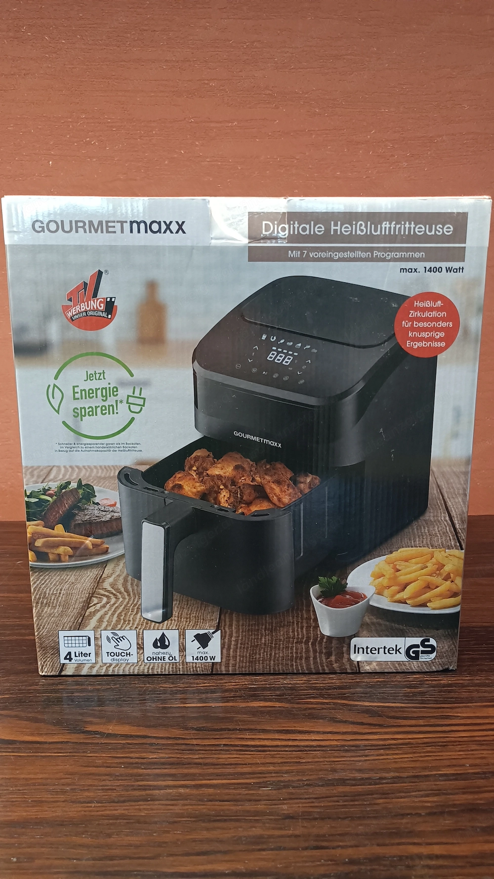 Heißluftfritteuse 4 Liter, NEU
