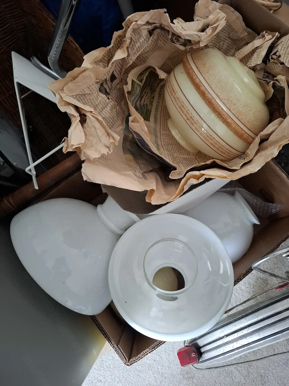 Alte Lampengläser | unbeschädigt | Vintage