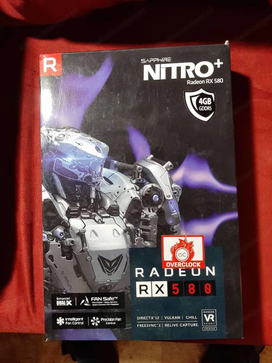 Neu und unbenutzt Grafikkarte Sapphire Nitro Radeon RX 580 overclock