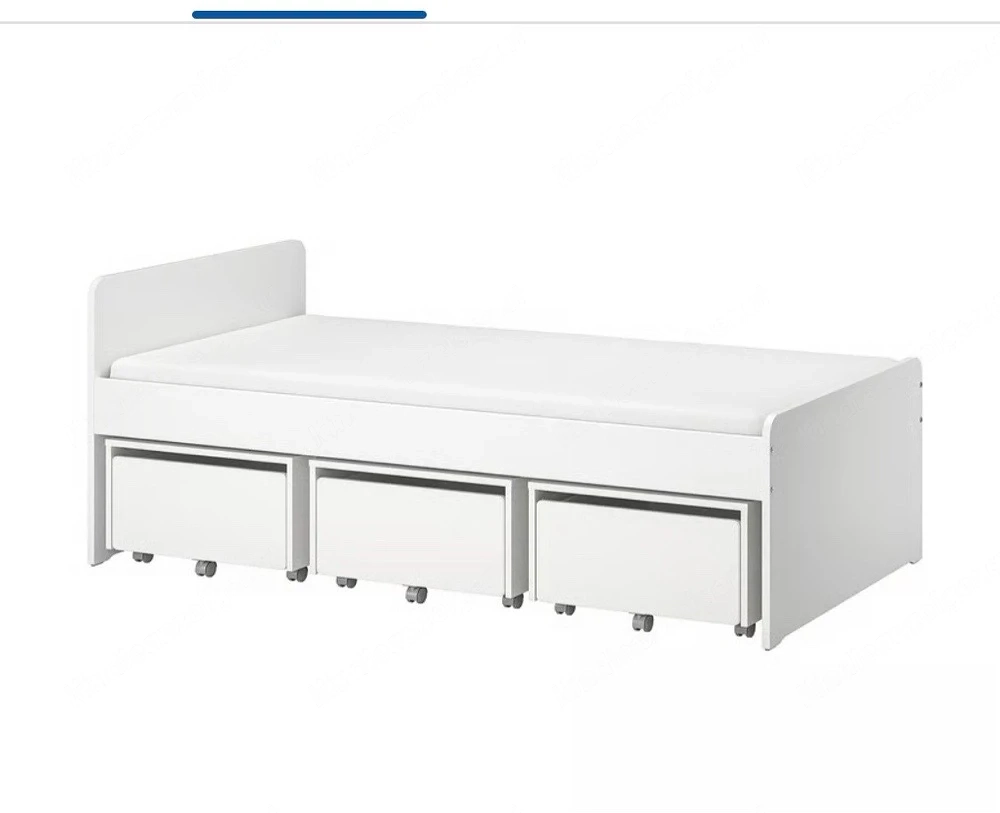 Ikea Bett mit 3 grossen Schubladen