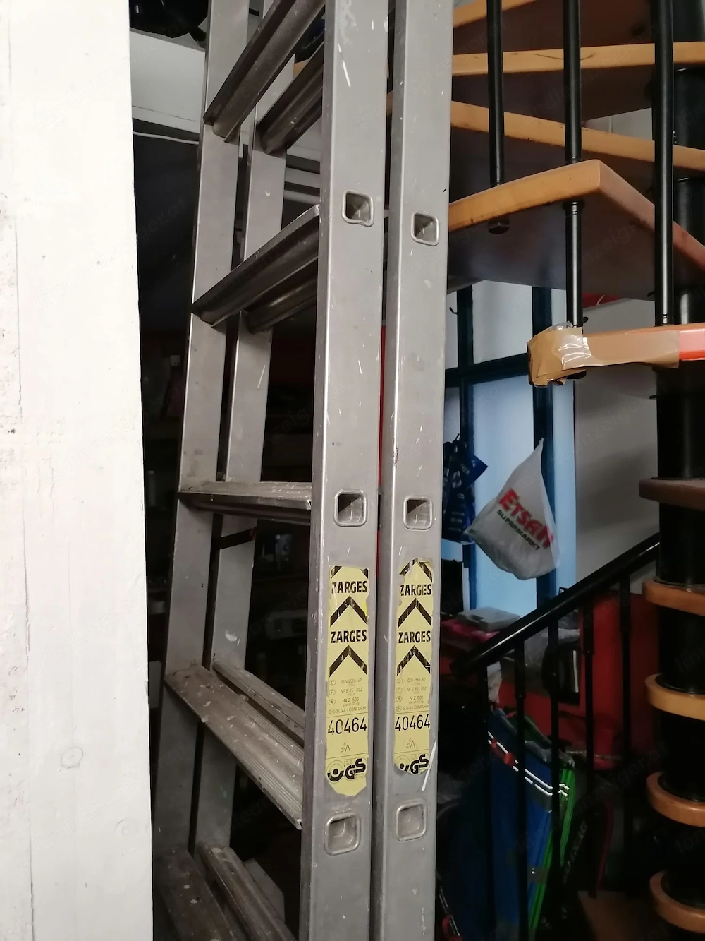 ZARGES ALU-LEITER 40464, Höhe 3,5 m, beidseitig