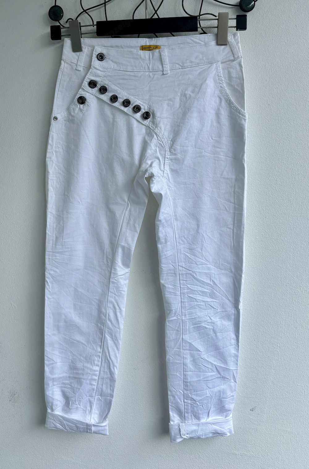 Weiße Damen Hose von Chilli