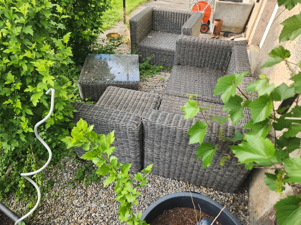 Gartenmöbel zu verschenken