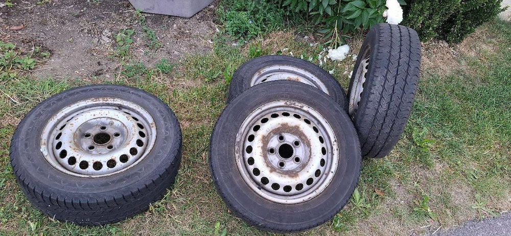 8 STÜCK Stahlfelgen für VW Bus 16 Zoll