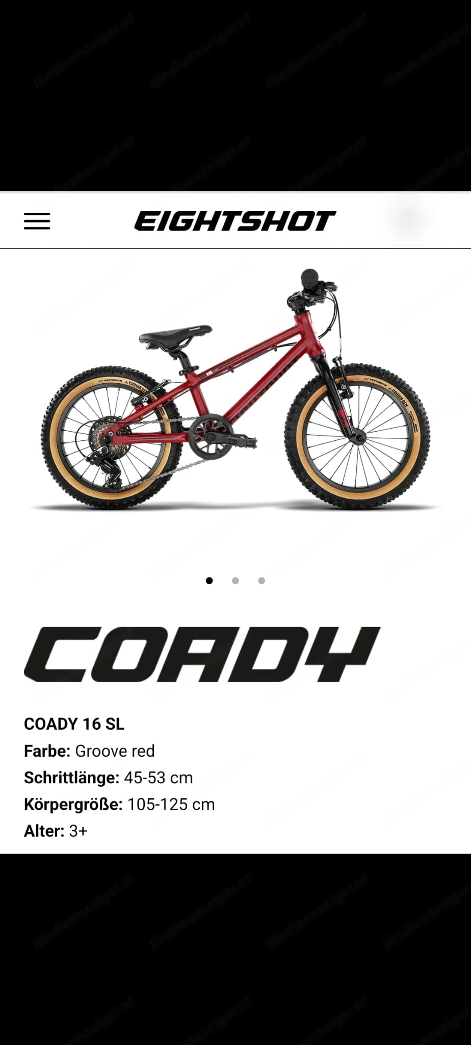 Kinder MTB 16 Zoll