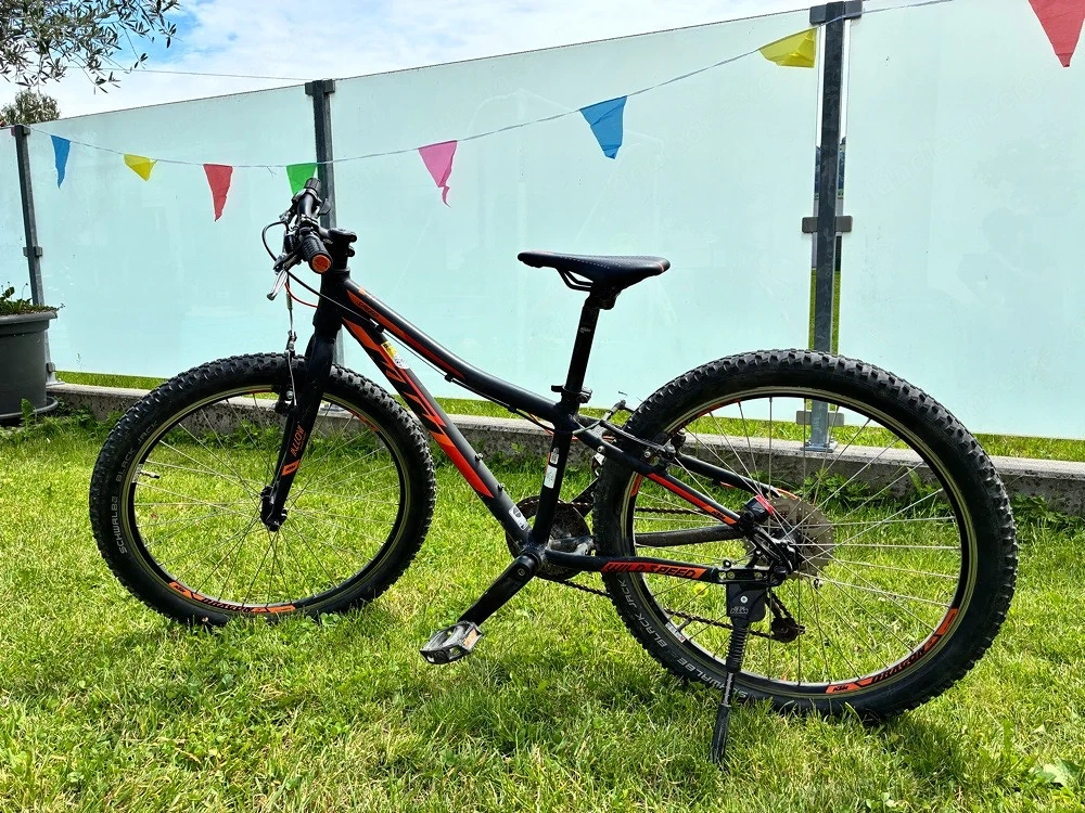 KTM Wild Speed 24 Zoll Kinder-Mountainbike   Schwarz Orange