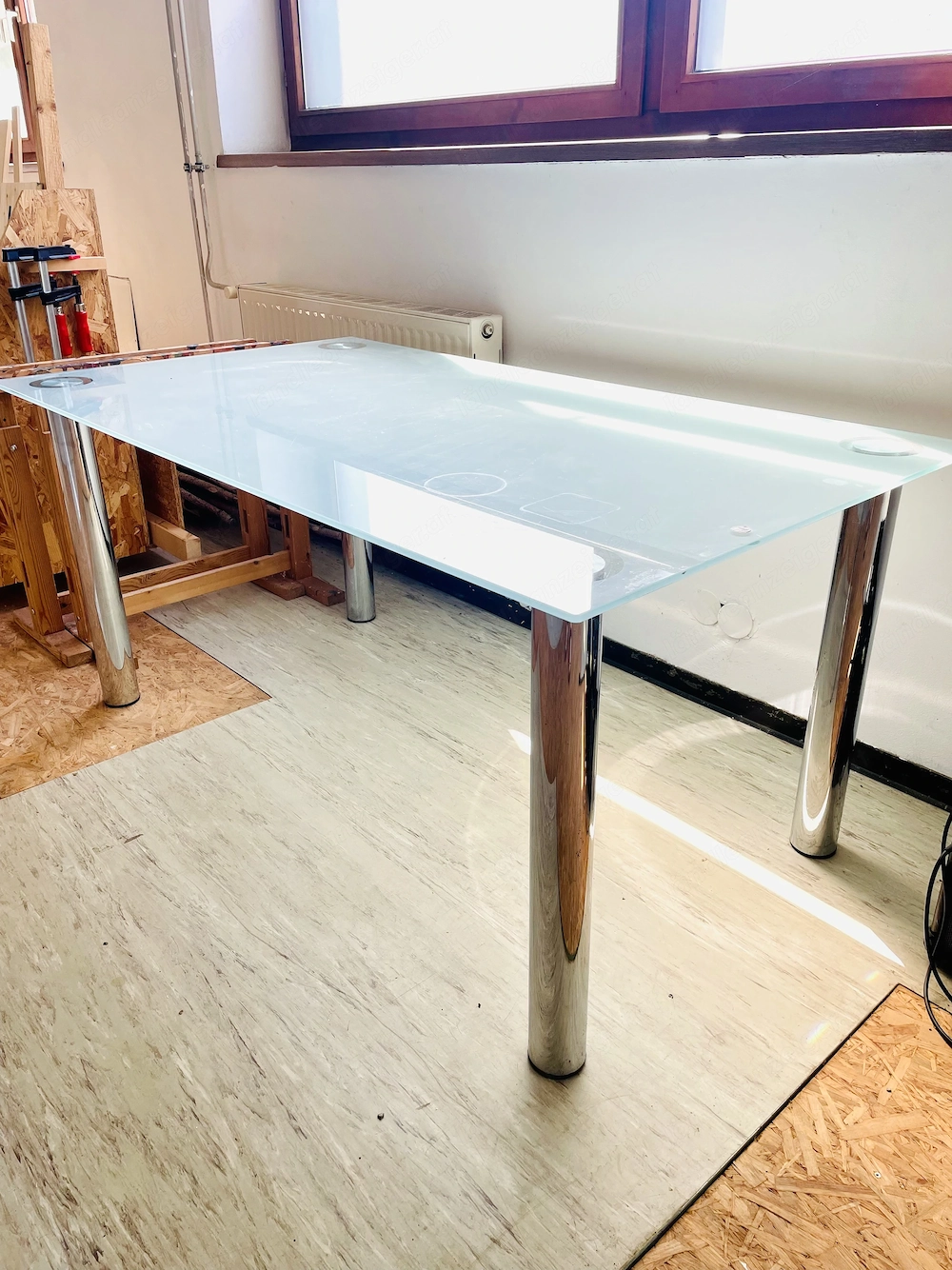 Glastisch 90 x 160 cm