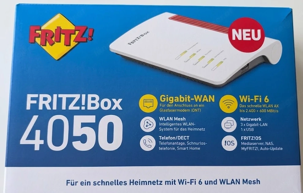FRITZ!Box 4050 NEU unbenutzt OVP inkl. Zubehör Fritzbox Fritz Box