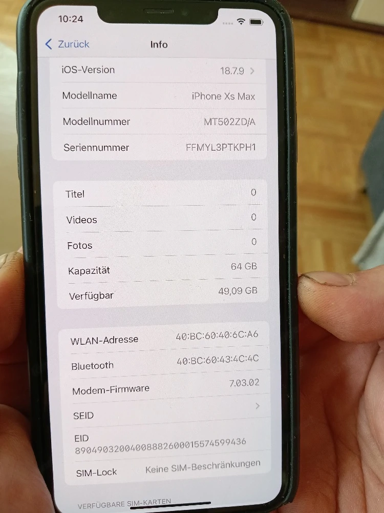 iPhone Xs Max