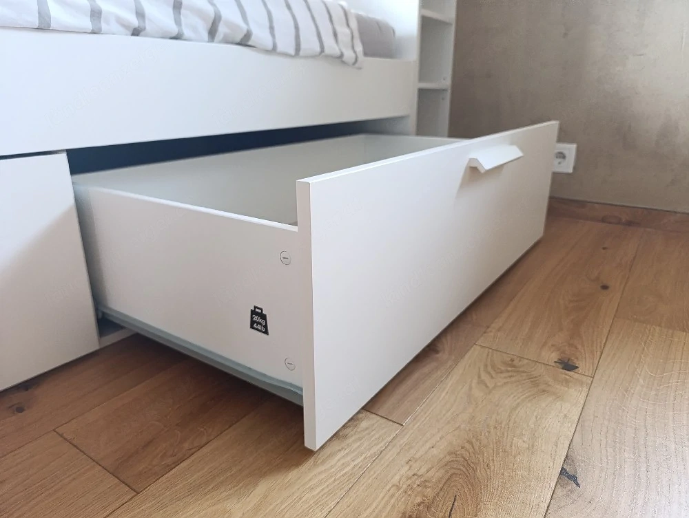 4x schubladen für IKEA Brimnes Bett