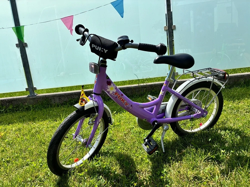 PUKY Bike Kinderfahrrad 16 Zoll lila mit Alurahmen