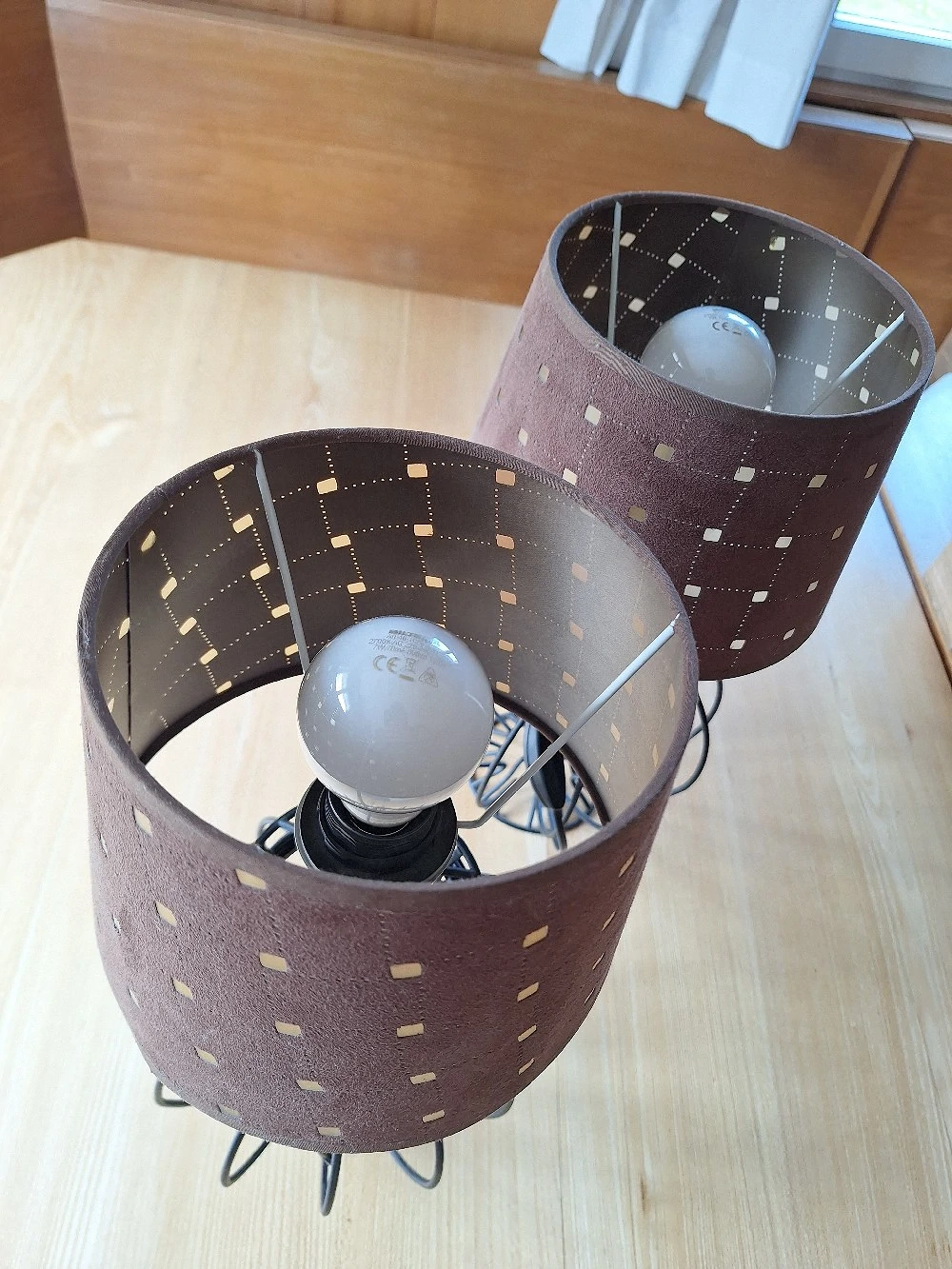 2x Nachttischlampe inkl. Leuchtmittel 