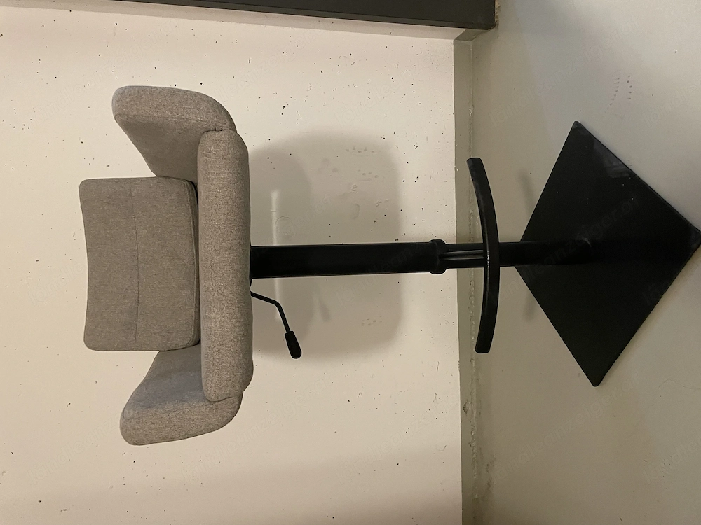 Modernen Barhocker Grau mit Armlehne - Höhenverstellbar - NEU