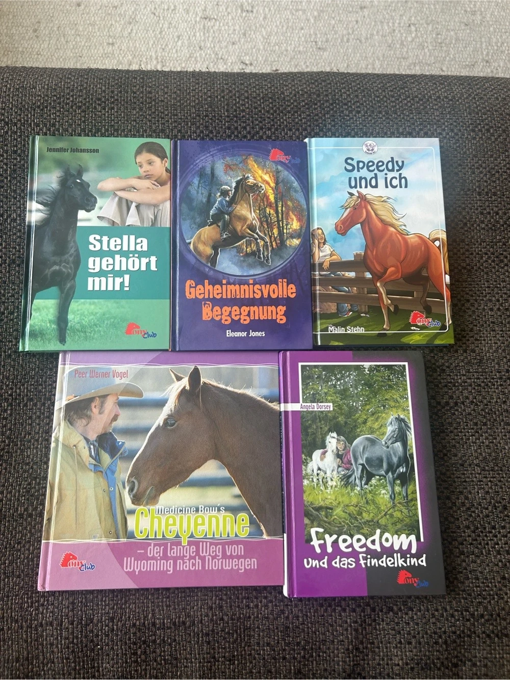 5 Bücher Ponyclub, verschiedene Autoren