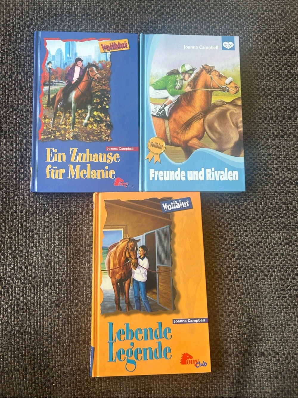 3 Bücher Ponyclub Vollblut, Joanna Campbell