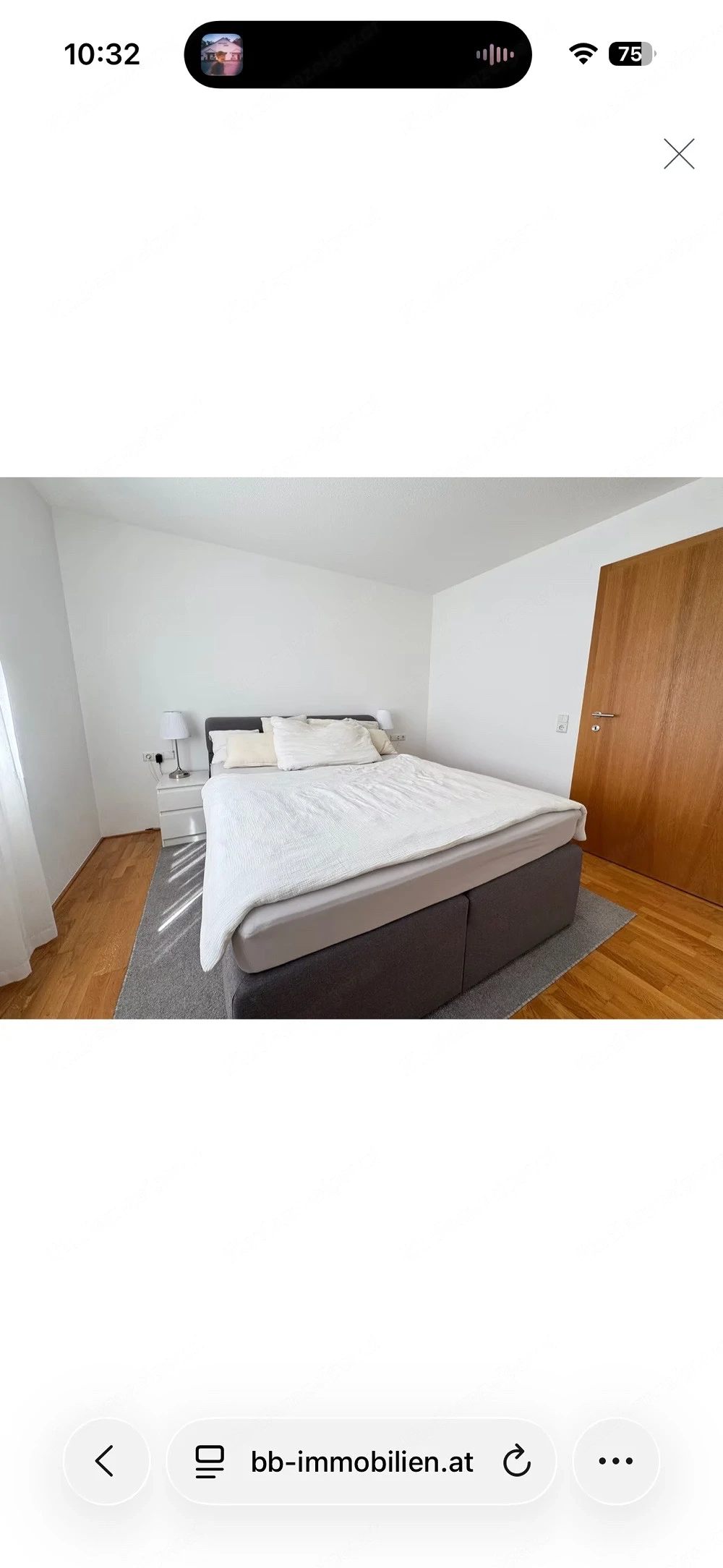 Boxspringbett grau