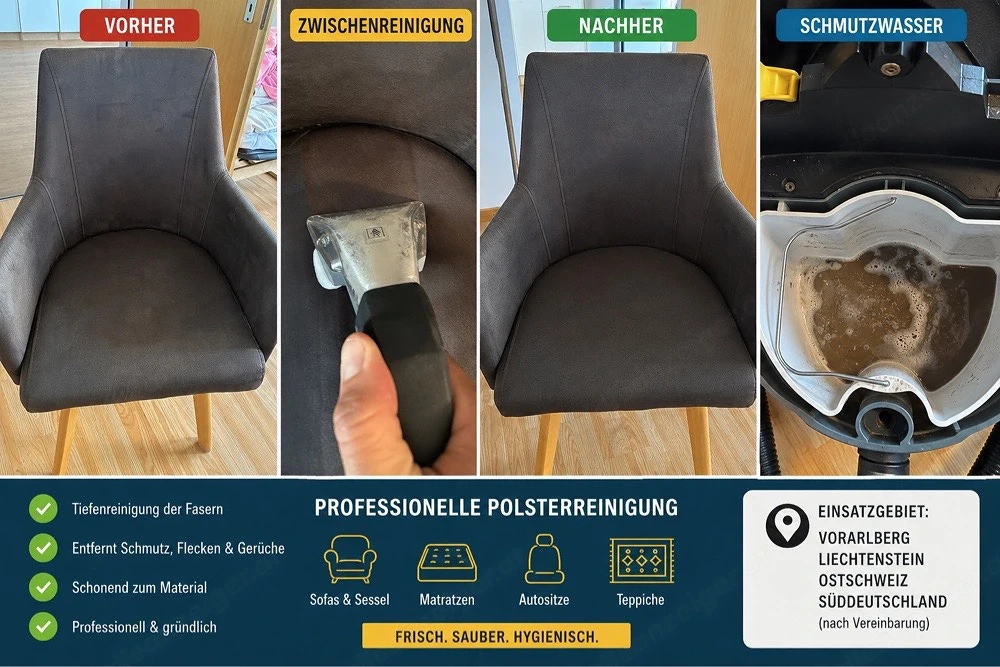     Professionelle Couch- & Polsterreinigung | Vorarlberg   CH   LI   DE
