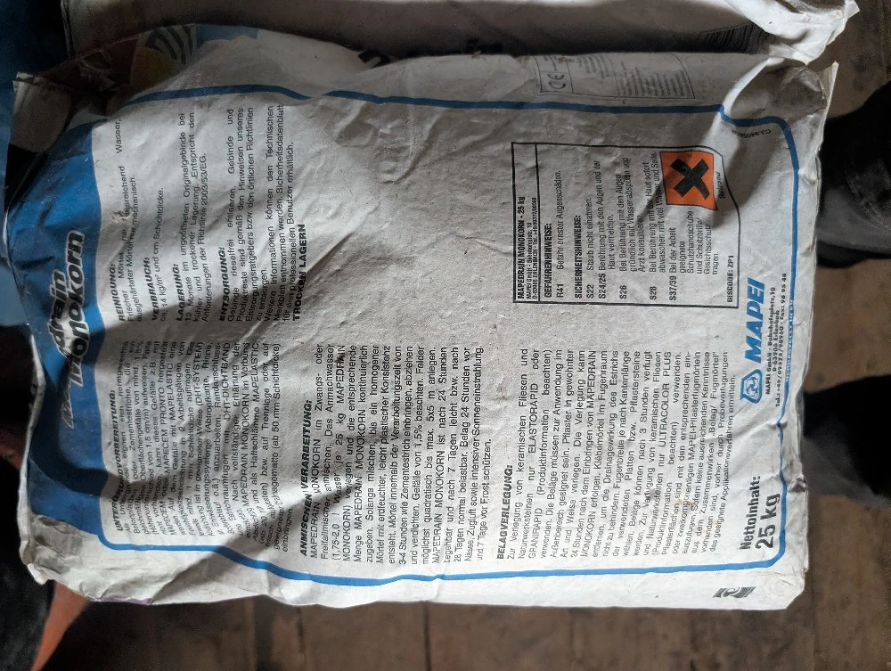 drainagefähiger Estrich Mörtel