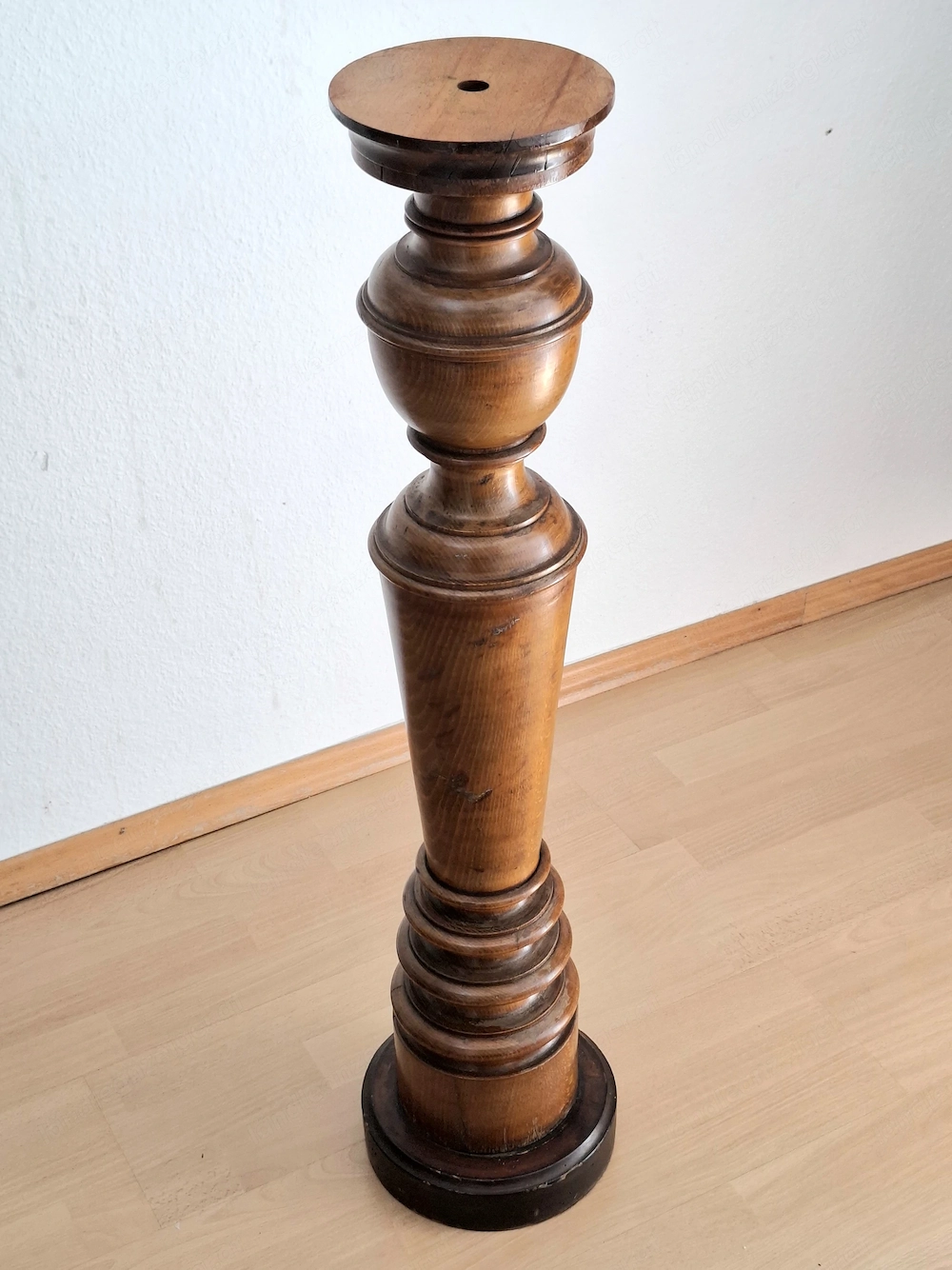 Schöne sehr alte Säule aus Buchenholz | Vintage