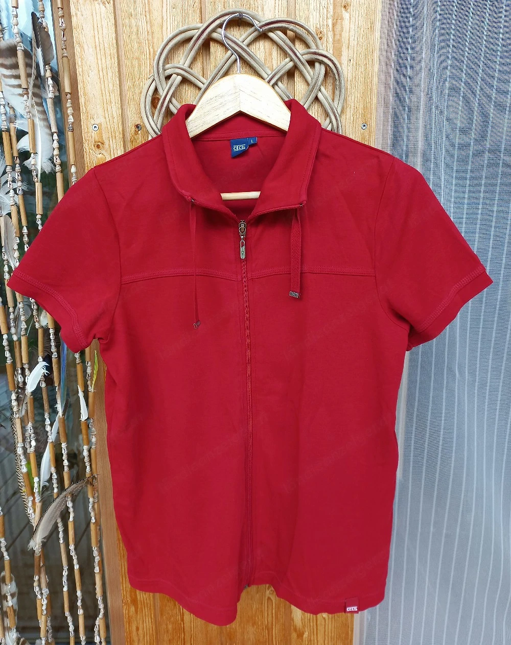 Ärmelloses Shirt mit Reißverschluss 