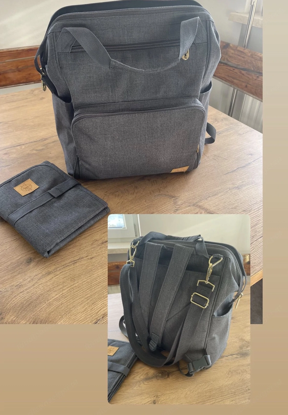Wickeltasche -Rucksack 