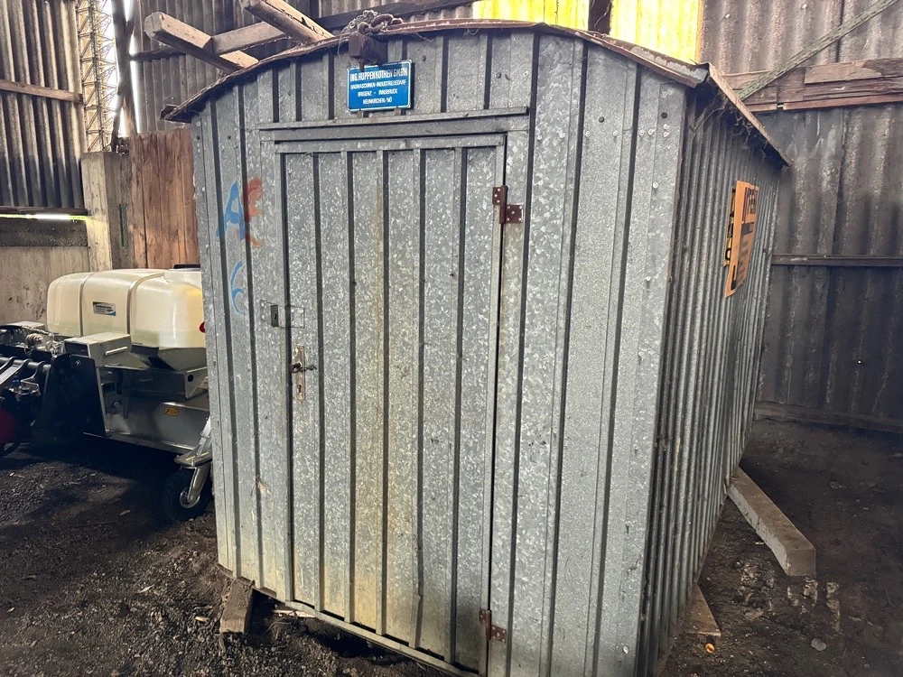 Bauhütte aus verzinktem stahlblech