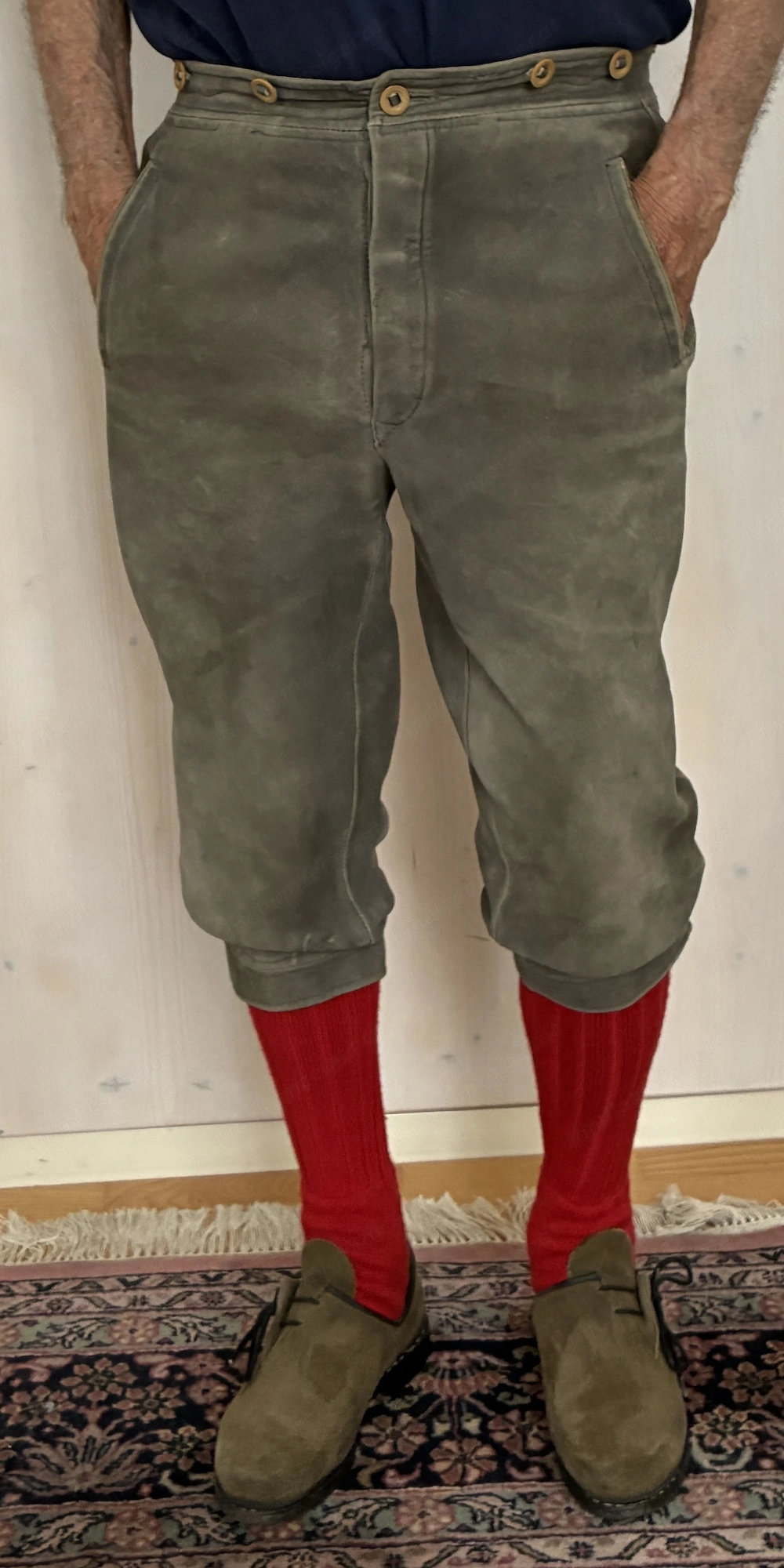 Hirschleder-Kniebundhose 