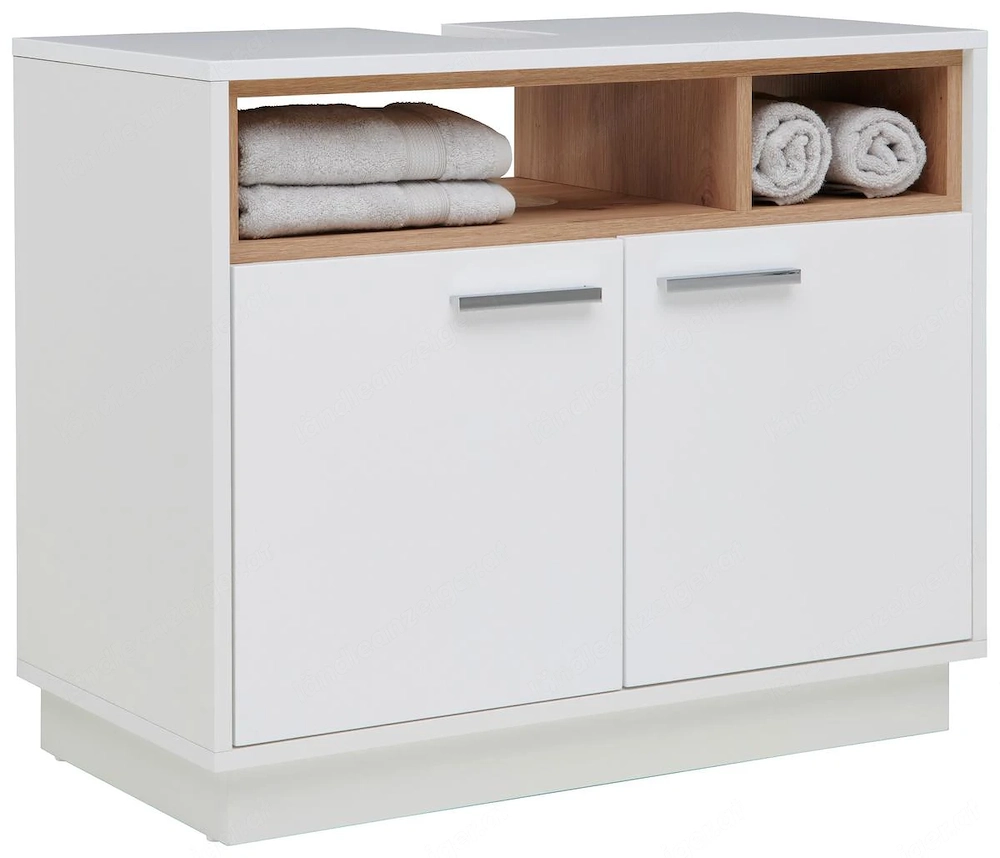 Badezimmermöbel Waschbeckenunterschrank + Spiegelschrank mit LED