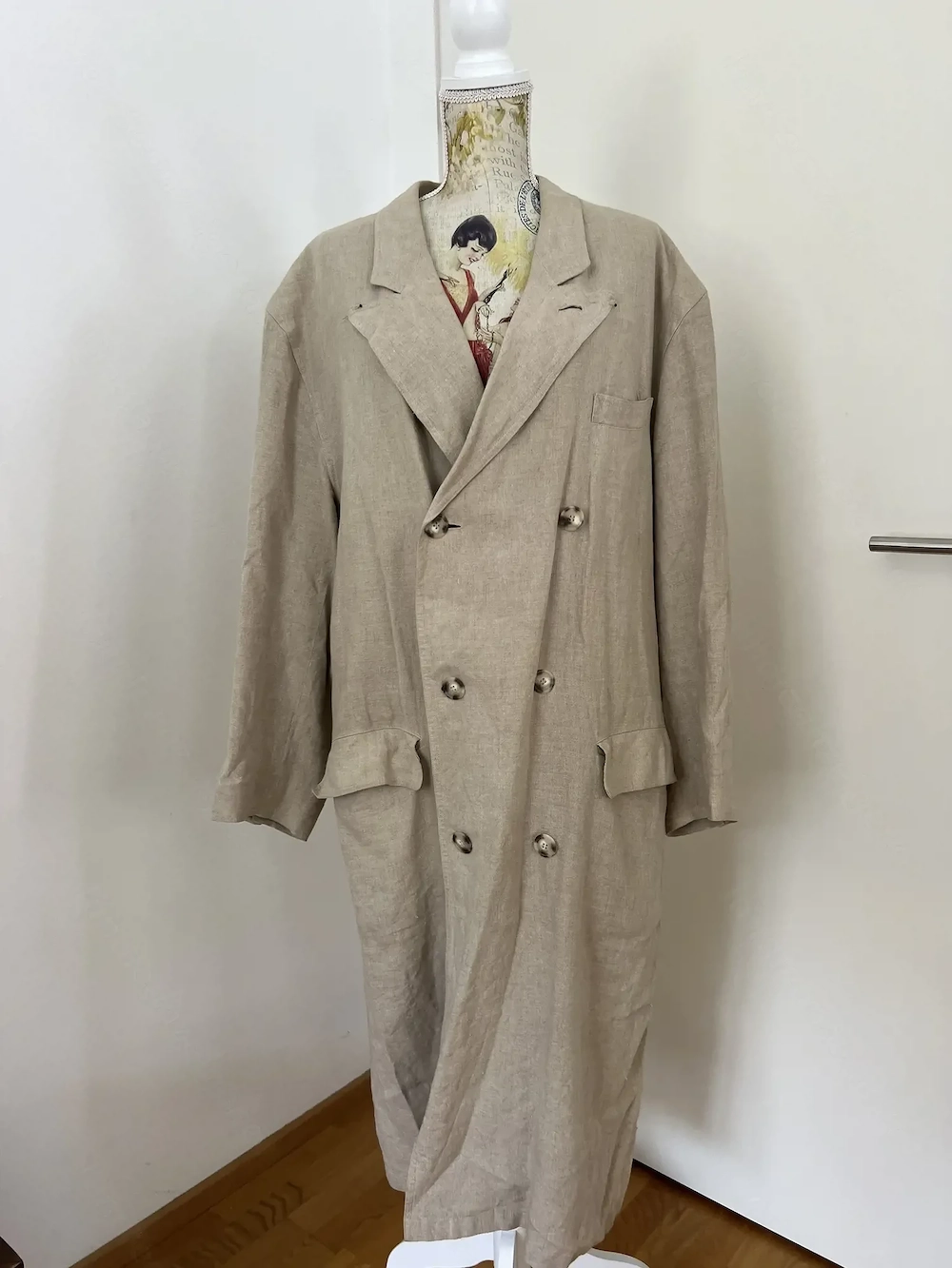 Vintage Hugo Boss Leinenmantel