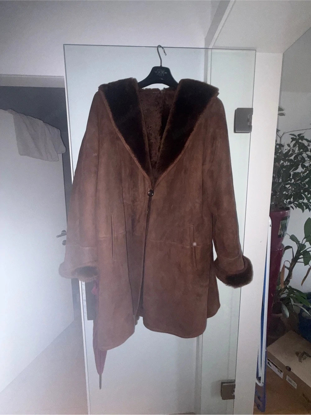Vintage Shearling Lammfell Mantel