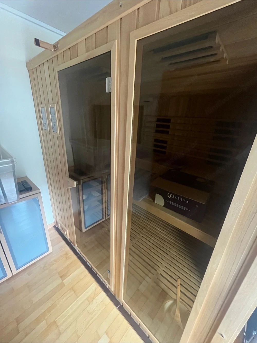 Wellis XL Luxus Sauna + Infrarot Kombikabine komplett inkl. Zubehör (Selbstabbau)