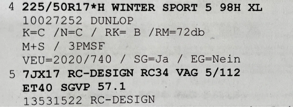 Felgen und winter Reifen Seat Alhambra und Similar VW.