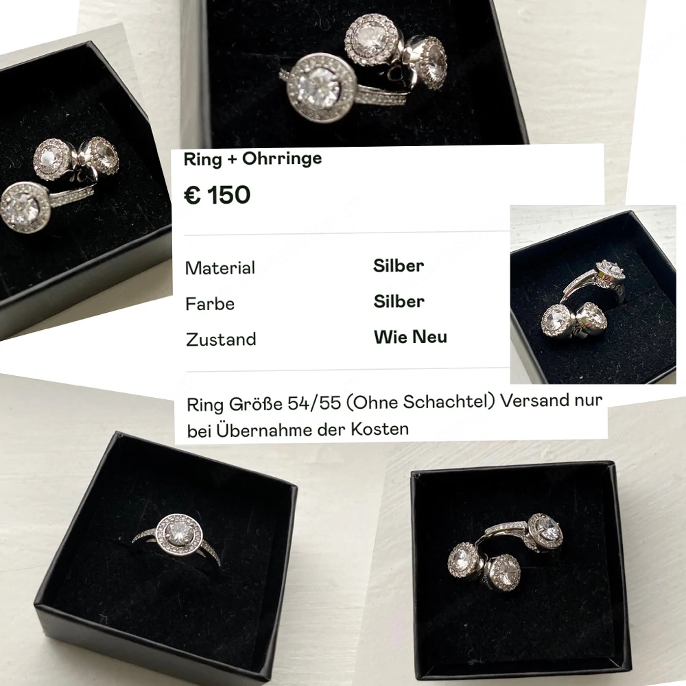 Ring und Ohrringe