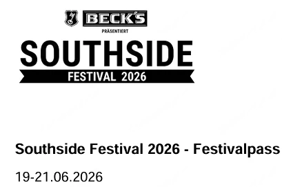 Southside Festival Pass - 2026 - Grüner Wohnen 19. - 21.06.2026