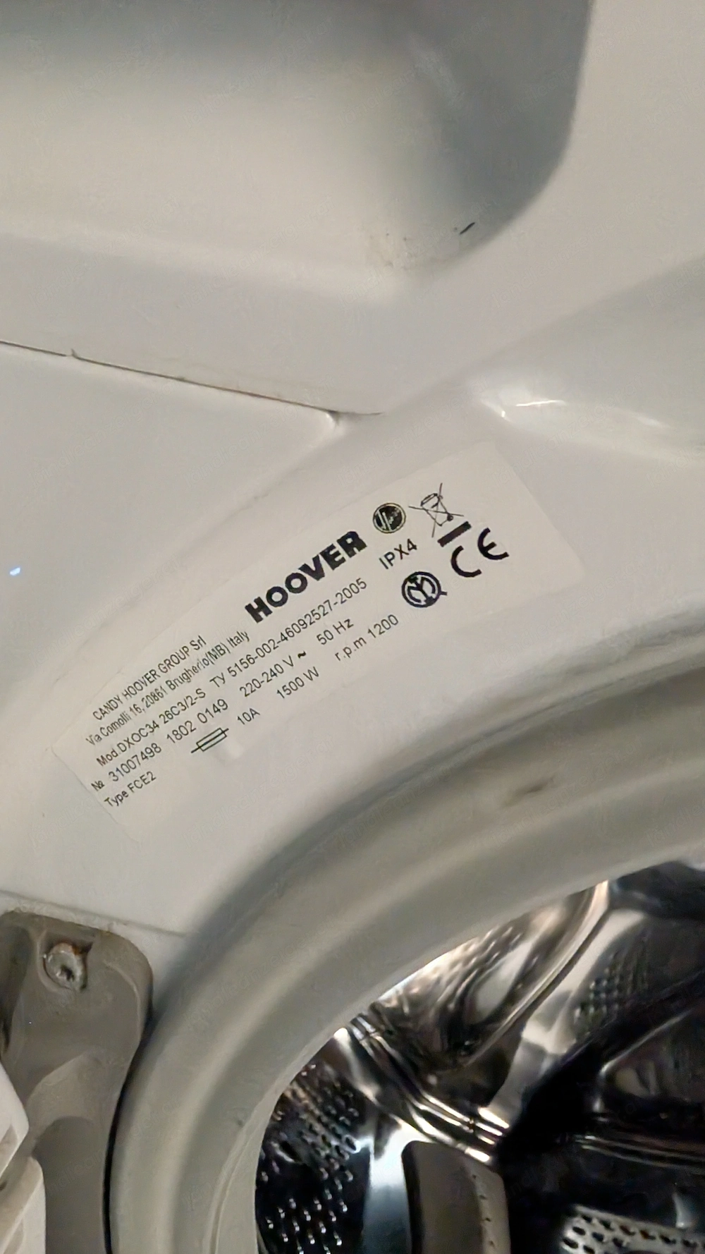 Zu verschenken: Hoover Waschmaschine (6 kg, 1200 U min)   guter Zustand!