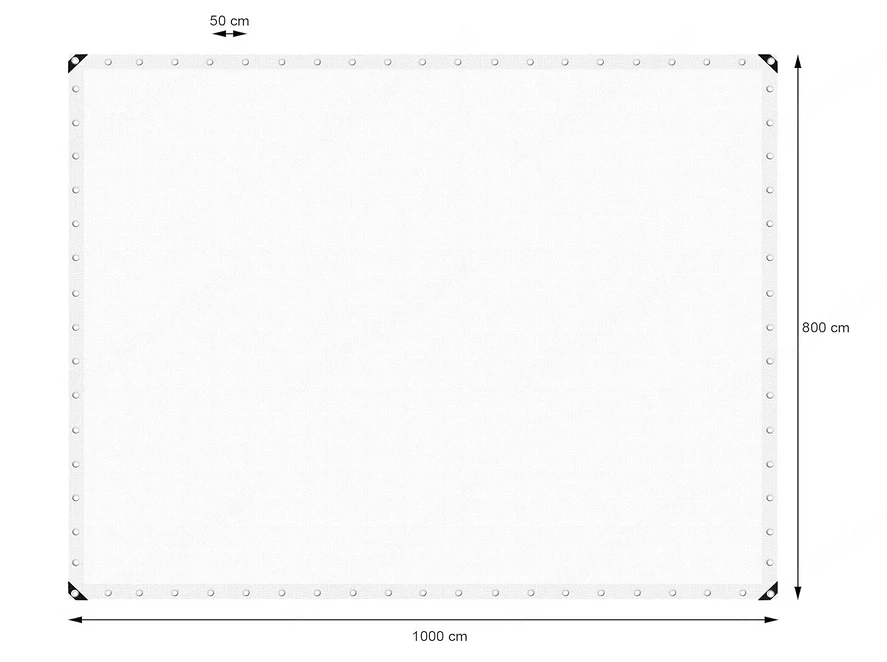 Abdeckplane mit Ösen 8x10 Meter 80m2 EDC Germany Gewebeplane 1x benutzt