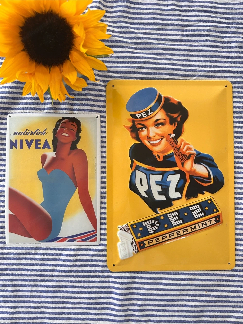 Blech Bild Vintage Style