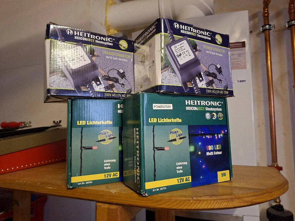 HEITRONIC HEICONNECT Stecksystem   2x Transformator + 2x LED-Lichterkette